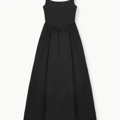 MAXI LANDSCAPE DRESS | BLACK -Outlet Attirion Store STAUD MAXILANDSCAPE OCCASIONDRESS BLACK FALL 23 ECOM 1