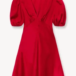 MINI MILLA DRESS | RUBY -Outlet Attirion Store STAUD MINI MILLA DRESS RUBY SUPF 23 ECOM 1