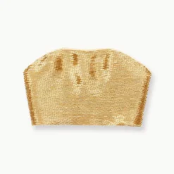 NYLA TOP | GOLD 8 NYLA TOP | GOLD -Outlet Attirion Store STAUD NYLA WOVENTOP GOLD FALL 23 ECOM 1