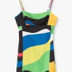 REMINGTON DRESS | MARBLE WAVE -Outlet Attirion Store STAUD REMINGTON DRESS MARBLE WAVE SUPF 23 ECOM 1 1