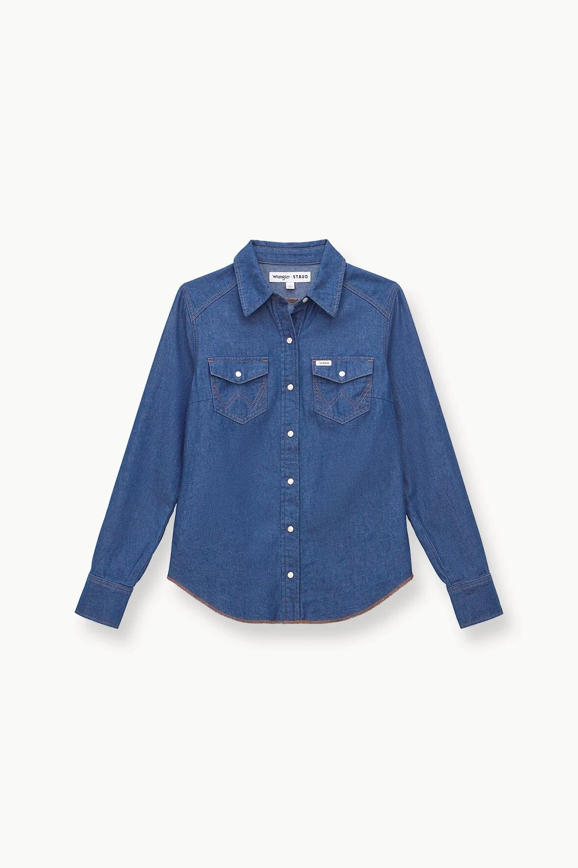 STAUD + WRANGLER THE WESTERN SHIRT | DARK RINSE 7 STAUD + WRANGLER THE WESTERN SHIRT | DARK RINSE - Image 7