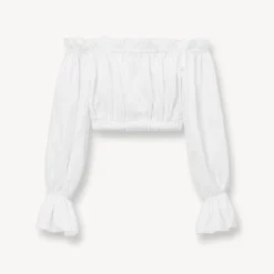 TRISTAN TOP | WHITE -Outlet Attirion Store STAUD TRISTAN TOP WHITE SUPF 23 ECOM 1
