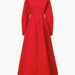 WINONA DRESS | POINSETTIA -Outlet Attirion Store STAUD WINONADRESS POINSETTIA ECOM 1