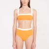 DEVON HIGH RISE BIKINI BOTTOM | NECTARINE WHITE