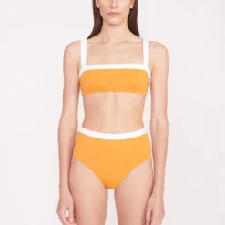 DEVON HIGH RISE BIKINI BOTTOM | NECTARINE WHITE