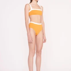 DEVON HIGH RISE BIKINI BOTTOM | NECTARINE WHITE -Outlet Attirion Store Swim 003 00045 web