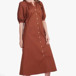 VINCENT DRESS | TAN -Outlet Attirion Store Vincent Dress Tan 00769 web