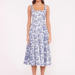 New Release 19 WELLS DRESS | BLUE TOILE