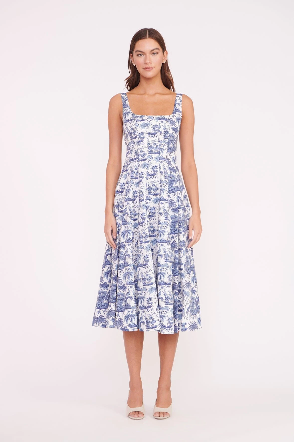 WELLS DRESS | BLUE TOILE 1 WELLS DRESS | BLUE TOILE