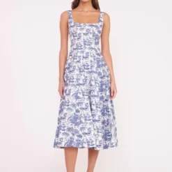 WELLS DRESS | BLUE TOILE 10 WELLS DRESS | BLUE TOILE -Outlet Attirion Store WELLS DRESS TOILE RESHOOT 01656 web