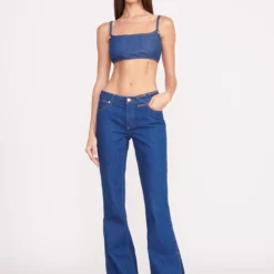 STAUD + WRANGLER THE BIKINI JEAN | DARK RINSE