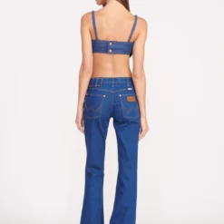 STAUD + WRANGLER THE BIKINI JEAN | DARK RINSE -Outlet Attirion Store Wrangler 0681 web