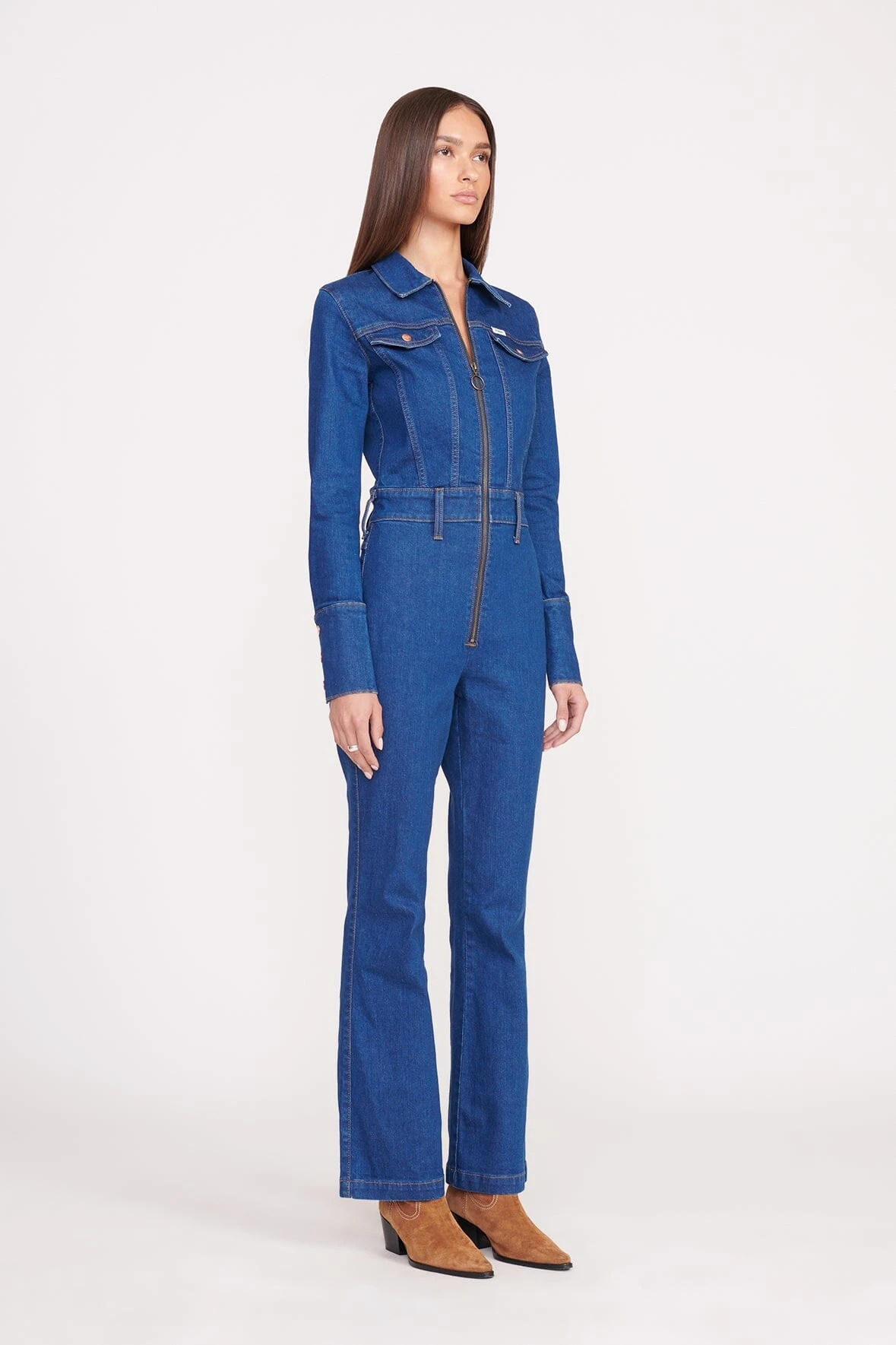 STAUD + WRANGLER THE BODY JUMPSUIT | DARK RINSE 3 STAUD + WRANGLER THE BODY JUMPSUIT | DARK RINSE - Image 3