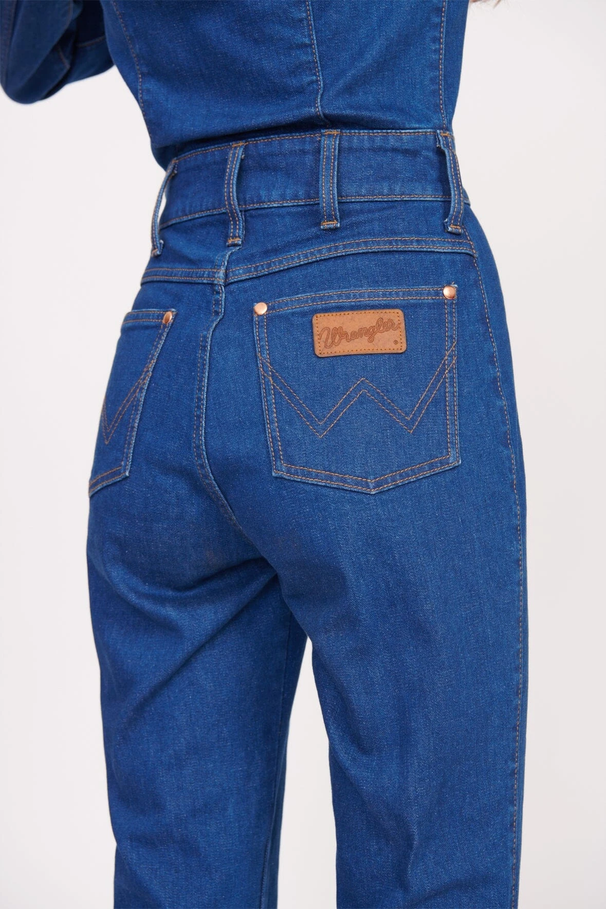 STAUD + WRANGLER THE BODY JUMPSUIT | DARK RINSE 8 STAUD + WRANGLER THE BODY JUMPSUIT | DARK RINSE - Image 8