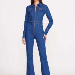 STAUD + WRANGLER THE BODY JUMPSUIT | DARK RINSE 15 STAUD + WRANGLER THE BODY JUMPSUIT | DARK RINSE -Outlet Attirion Store Wrangler 1231 web