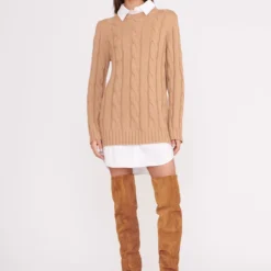 ALDRIN DRESS | CAMEL WHITE