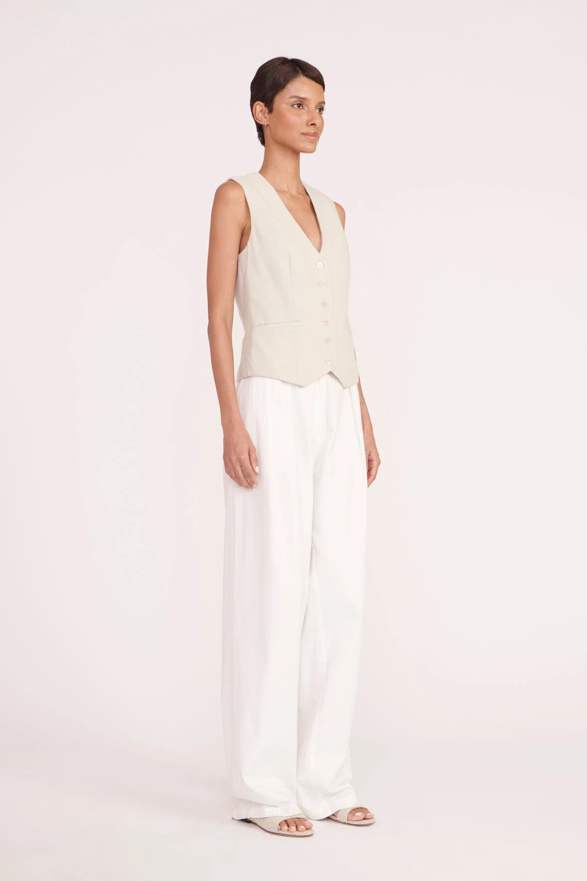 BRETT VEST | OAT MILK 4 BRETT VEST | OAT MILK - Image 4