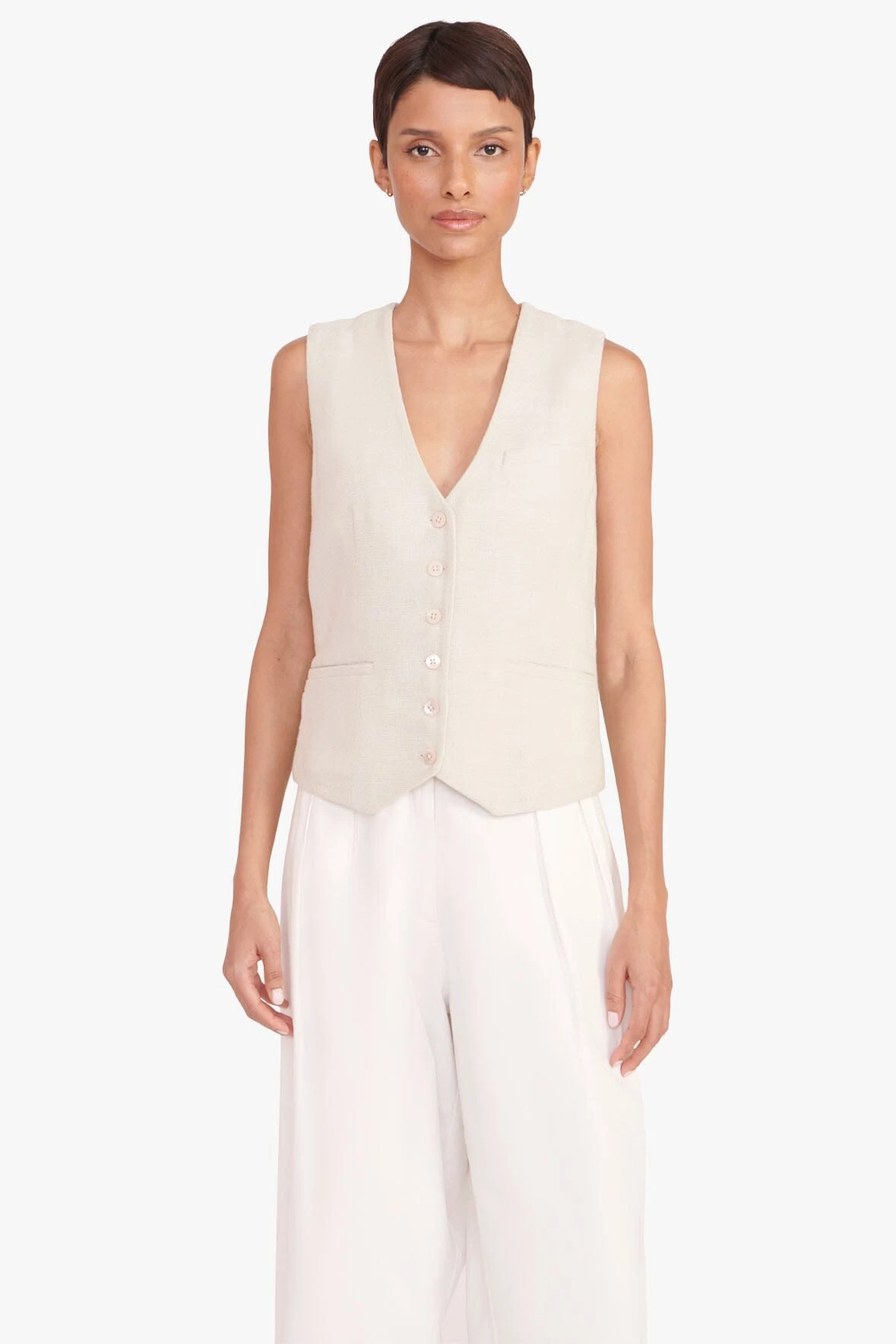 BRETT VEST | OAT MILK 1 BRETT VEST | OAT MILK