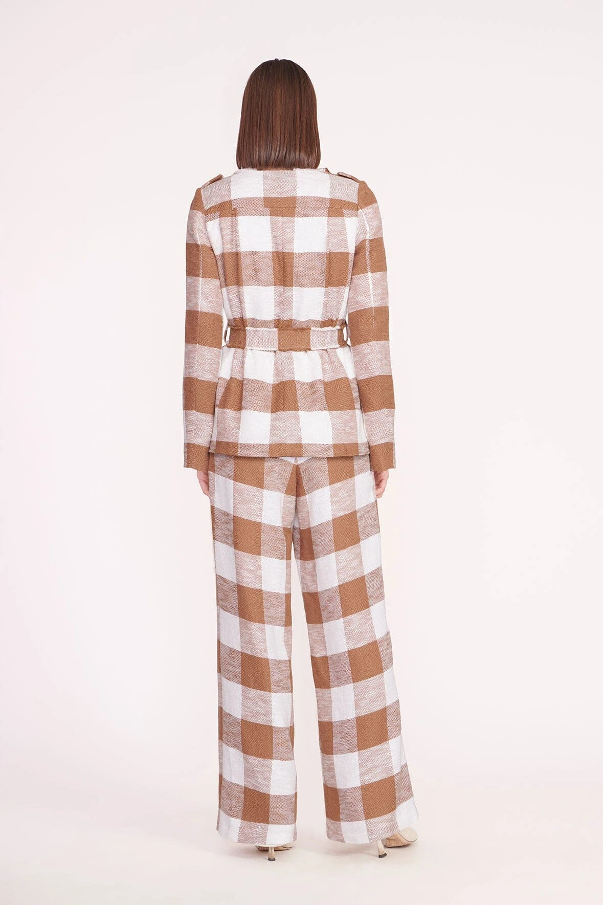 LUISA PANT | TOBACCO GINGHAM 2 LUISA PANT | TOBACCO GINGHAM - Image 2