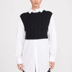 COOPER TOP | BLACK WHITE