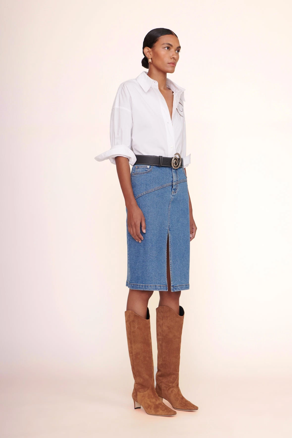 HUDSON SKIRT | MEDIUM WASH 2 HUDSON SKIRT | MEDIUM WASH - Image 2