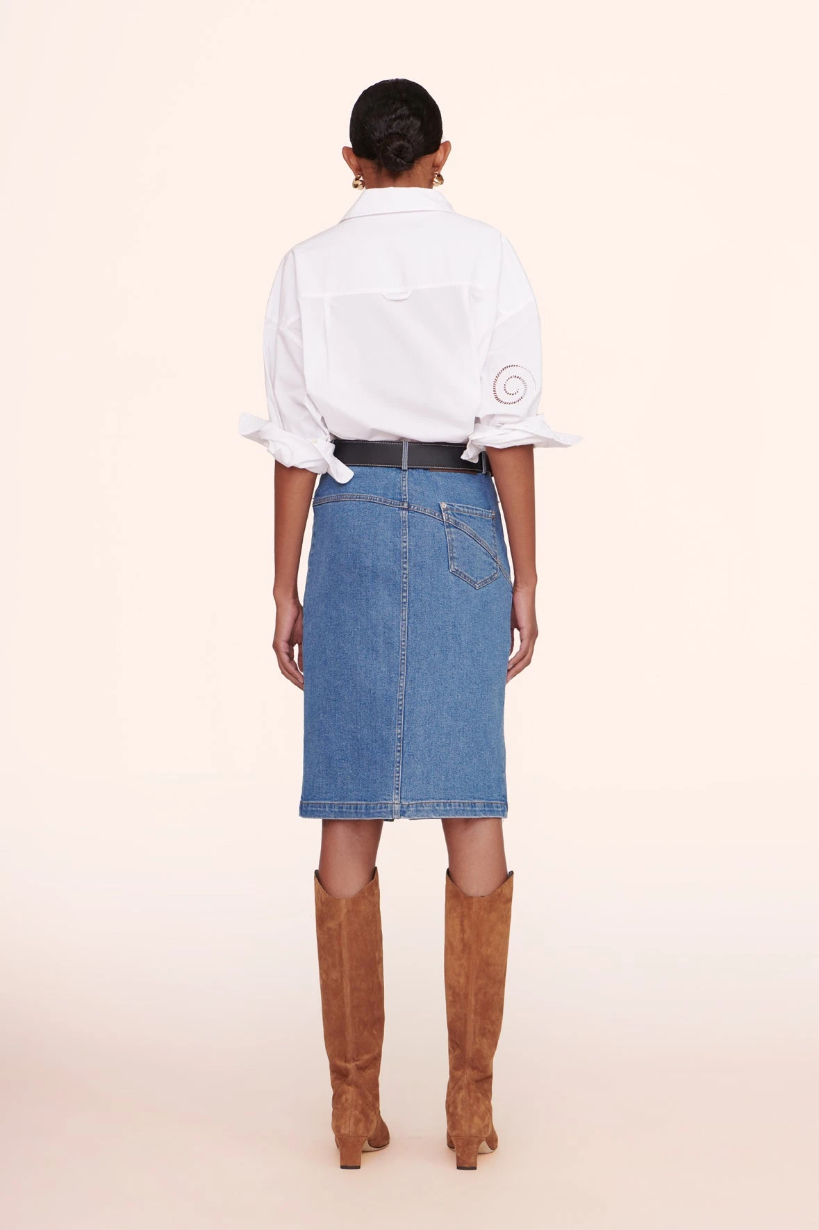 HUDSON SKIRT | MEDIUM WASH 3 HUDSON SKIRT | MEDIUM WASH - Image 3