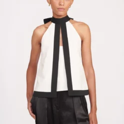 WRIGHT TOP | ECRU BLACK