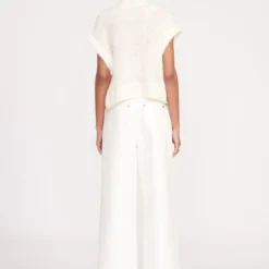 GRAYSON PANT | WHITE VEGAN PATENT -Outlet Attirion Store fall 23 1291 web 2d16cd0a 6dab 4b17 9e9c 90d97f778686