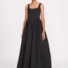 MAXI LANDSCAPE DRESS | BLACK