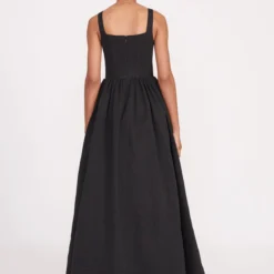 MAXI LANDSCAPE DRESS | BLACK -Outlet Attirion Store fall 23 1323 web