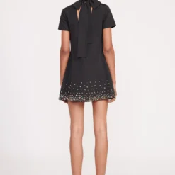 MINI ILANA DRESS | BLACK SILVER 9 MINI ILANA DRESS | BLACK SILVER -Outlet Attirion Store fall 23 1662 web