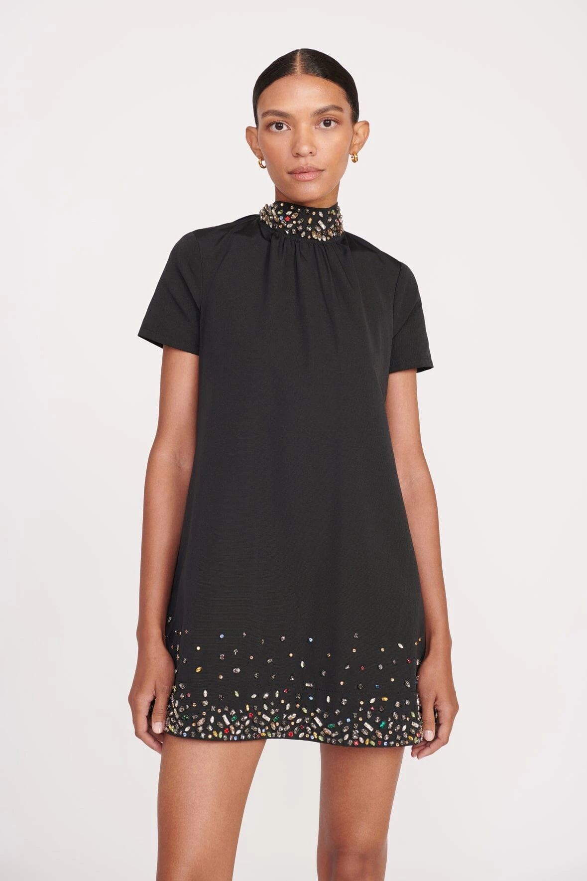 MINI ILANA DRESS | BLACK SILVER 2 MINI ILANA DRESS | BLACK SILVER - Image 2