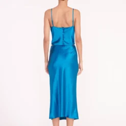 GRACIE TOP | ISLAND BLUE -Outlet Attirion Store gracie top angela skirt island blue 05907 web