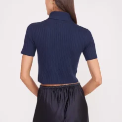 LILOU SWEATER | NAVY -Outlet Attirion Store lilou top navy 9 67ff6cce f57e 4ddb 9649 c6c78ce29e85