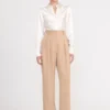 LUISA PANT | CAMEL SUITING