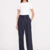 LUISA PANT | NAVY PINSTRIPE