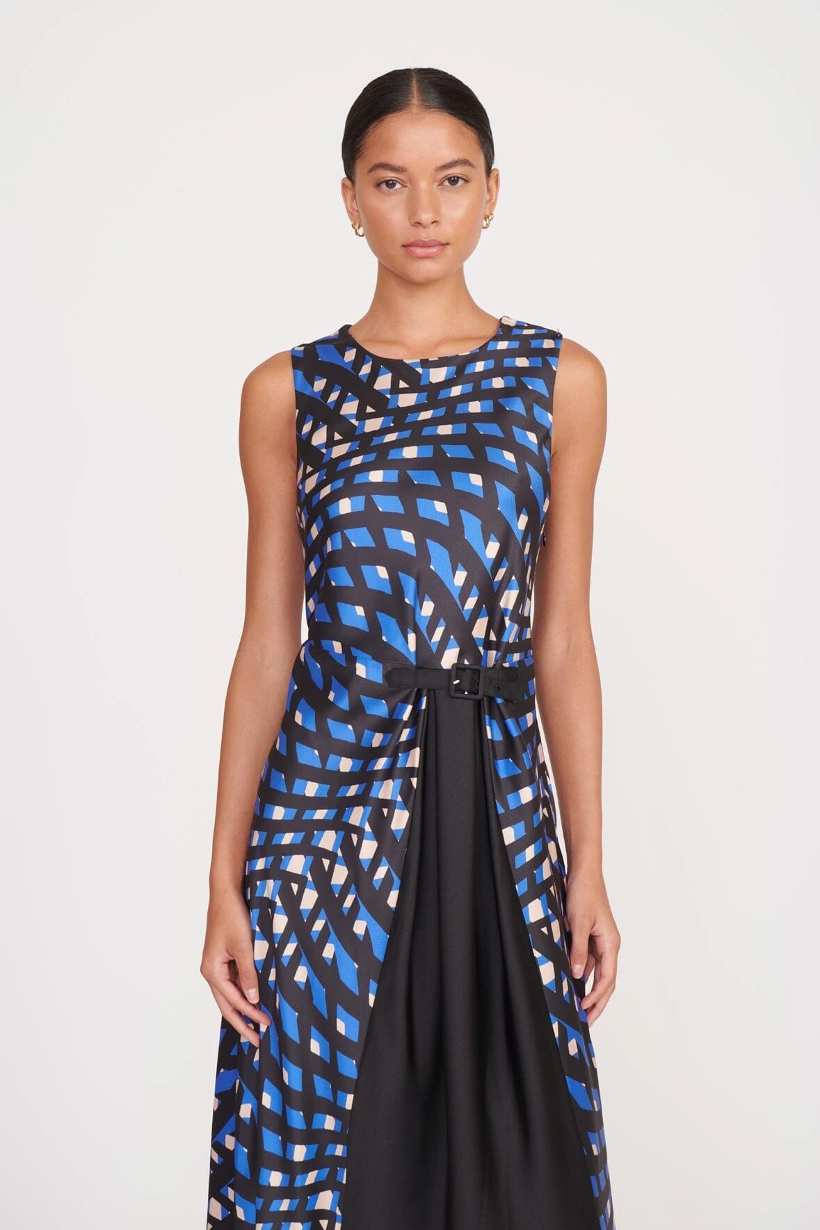 MATERIALITY DRESS | PAINTED ARGYLE BLACK 4 MATERIALITY DRESS | PAINTED ARGYLE BLACK - Image 4