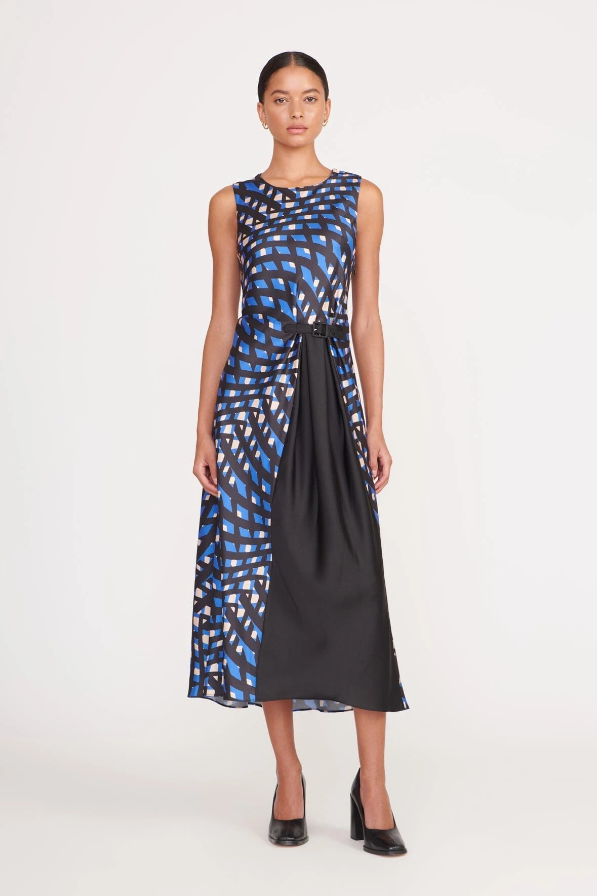 MATERIALITY DRESS | PAINTED ARGYLE BLACK 1 MATERIALITY DRESS | PAINTED ARGYLE BLACK