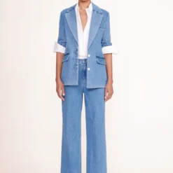 MAXWELL BLAZER | MEDIUM WASH -Outlet Attirion Store maxwell blazer painter pant medium wash 00989 web