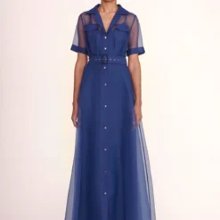 MILLIE DRESS | NAVY ORGANZA