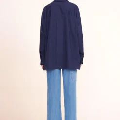 PAYTON TOP | NAVY -Outlet Attirion Store payton top navy painter pant medium wash 012151 web