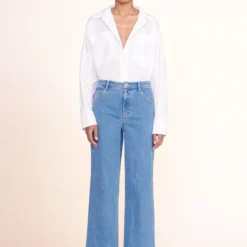 PAYTON TOP | WHITE -Outlet Attirion Store payton top white painter pant medium wash 00964 web