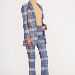 PIROUETTE PANT | FRENCH BLUE MEGA PLAID 6 PIROUETTE PANT | FRENCH BLUE MEGA PLAID -Outlet Attirion Store pirouette pant french blue mega plaid 5 ddd91a59 bf12 4a72 8fa4 61eddcba6038