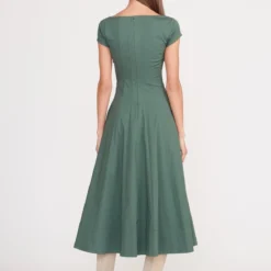 SHORT SLEEVE WELLS DRESS | PINE -Outlet Attirion Store short sleeve wells dress pine 4 2b2168e5 4032 41a0 b8b0 886b6702f909