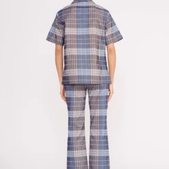 THELMA TOP | FRENCH BLUE MEGA PLAID -Outlet Attirion Store thelma top french blue mega plaid 4 37be669e c4ef 4275 b122 9e31f145e727